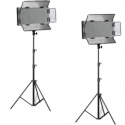 Bresser LED Foto-Video SET 2x LG-500 30W +...